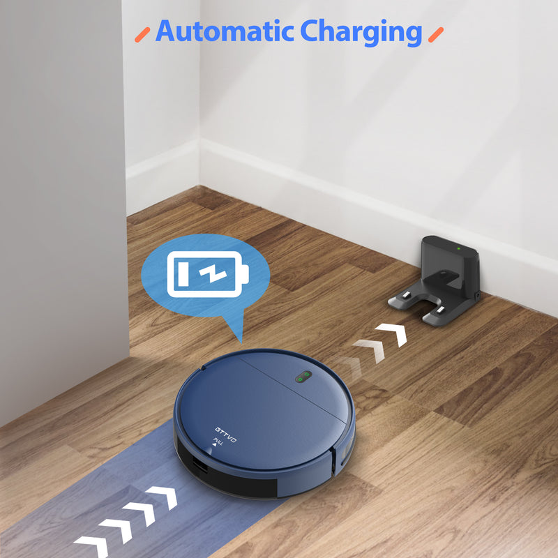 GTTVO Robot Vacuum , 2 in 1 Mopping Wifi Connected Robotic Vacuum Cleaner Combo